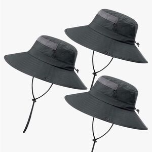 Men’s Dark Grey Boonie Sun Hat - One Size Fits Most